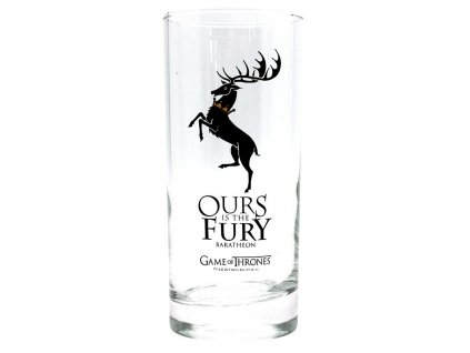 game of thrones glass baratheon x2