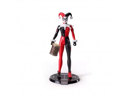 dc comics sberatelska figurka bendyfigs harley quinn jester outfit