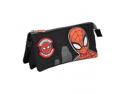 marvel skolni penal etue spiderman cerny
