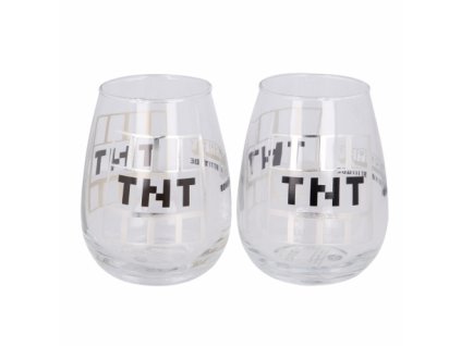 minecraft sada sklenic tnt 2 pcs 510 ml crystal glass set