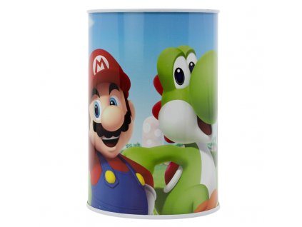 super mario bros plechova kasicka pokladnicka metallic piggy bank supermario