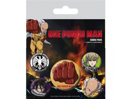 one punch man sada placek badge pack destructive