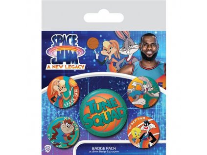 space jam new legacy sada placek badge pack tune squad