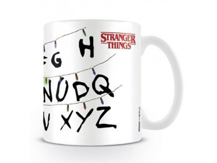 Hrnek Stranger Things - Světelná abeceda