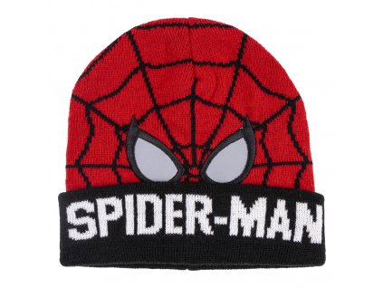 marvel spiderman zimni upletova cepice maska