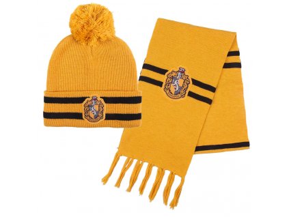 harry potter zimni sada upletova cepice sala mrzimor hufflepuff