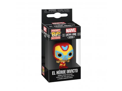 Funko POP Keychain: Marvel Luchadores- Iron Man