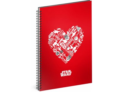 spiralovy blok star wars red nelinkovany a5 1 0