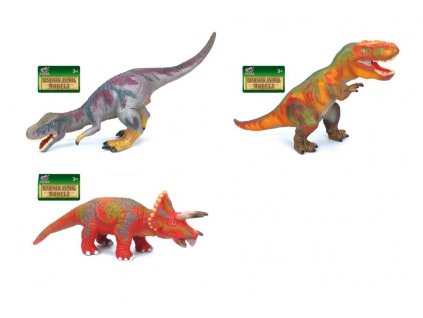 Dinosaurus měkký 3 druhy 50 cm