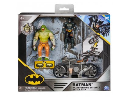 Batman s vozidlem a nepřítelem 10 cm