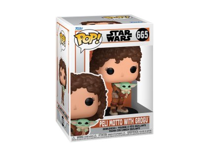 Figurka Funko POP Star Wars - Mandalorian - Peli Motto with Grogu