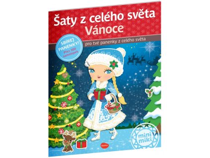 Šaty z celého světa VÁNOCE ─ Kniha samolepek