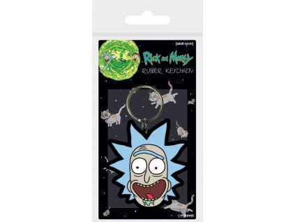 Přívěsek na klíče Rick and Morty - Rick crazy smile