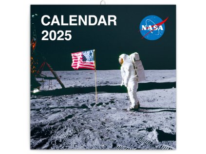 Poznámkový kalendář NASA 2025, 30 × 30 cm