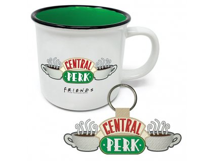 Dárkový set Přátelé - Central Perk - hrnek, klíčenka