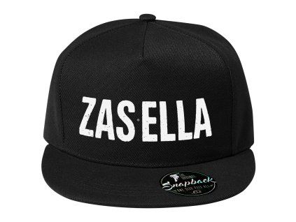 Zasella ksiltovka snapback 5p black FRONT