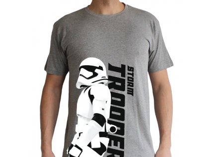 star wars tshirt trooper episode 7 homme mc sport grey basic