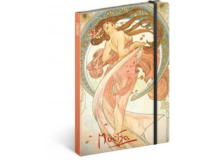 notes alfons mucha tanec linkovany 13 x 21 cm 679670 15