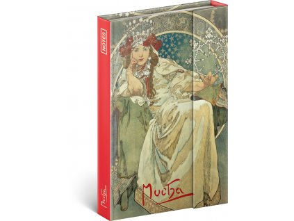 notes alfons mucha princezna linkovany 11 x 16 cm 716594 15