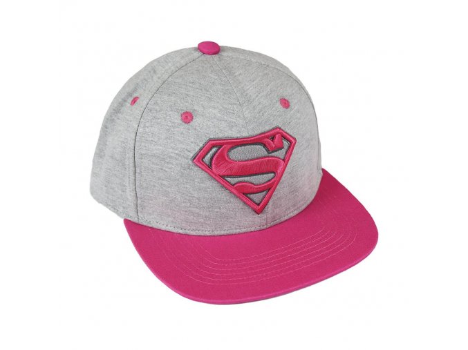 superman rap cepice ksiltovka ruzova logo