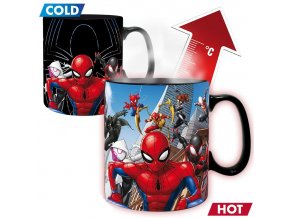 marvel mug thermo reactif multiverse spiderman