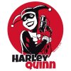 dc comics glass harley quinn