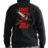 ash vs evil dead hoodie shoot first think never man black