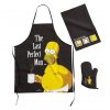 Kuchyňský set Simpsons - Last Perfect Man, zástěra, utěrka, chňapka