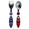 marvel avengers sada priboru lzicka vidlicka 2 pcs elliptical metallic cutlery set avengers invincible force captain america iron man