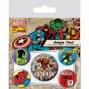marvel avengers sada placek badge pack comic characters