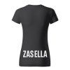 Zasella damske tricko black BACK