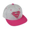 superman rap cepice ksiltovka ruzova logo