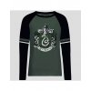 harry potter damske tricko s dlouhym rukavem slytherin zmijozel trpitive logo