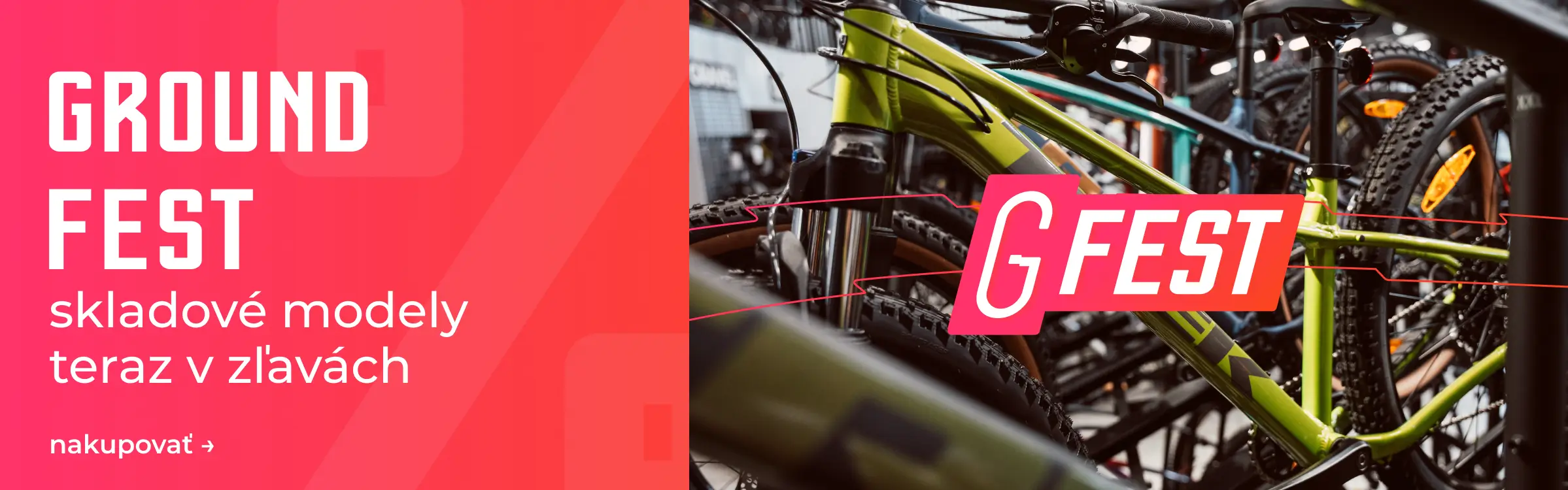 Ground fest baner - akcia na vybrane skladové modely