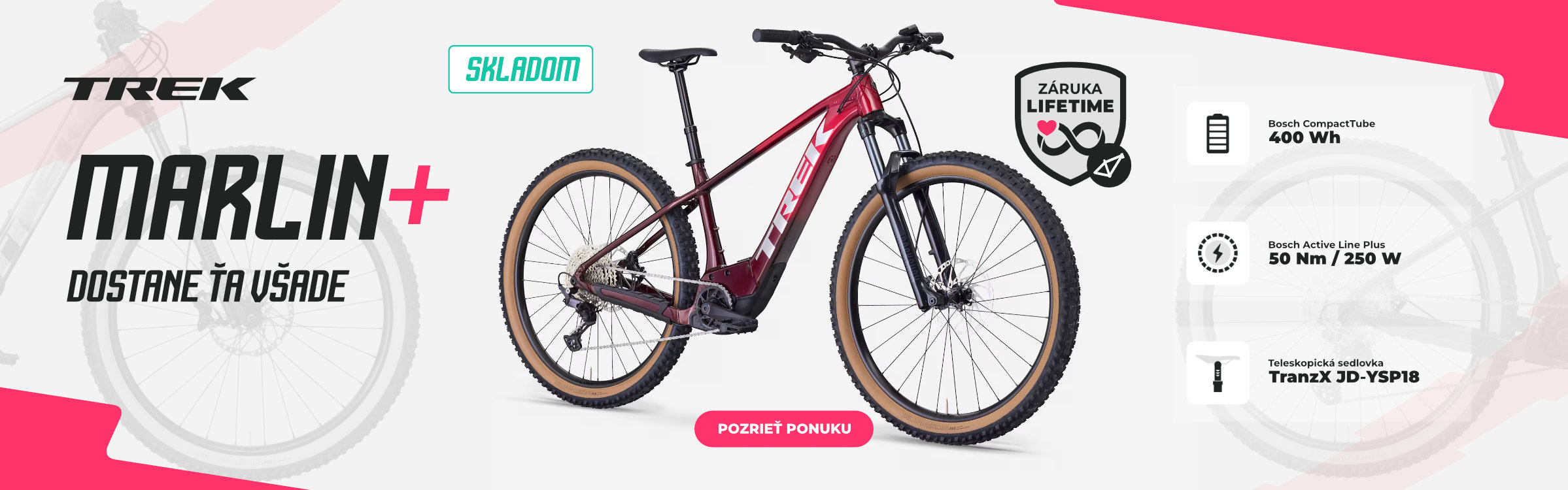 Marlin + je najobľúbenejší ebike z dielne Trek