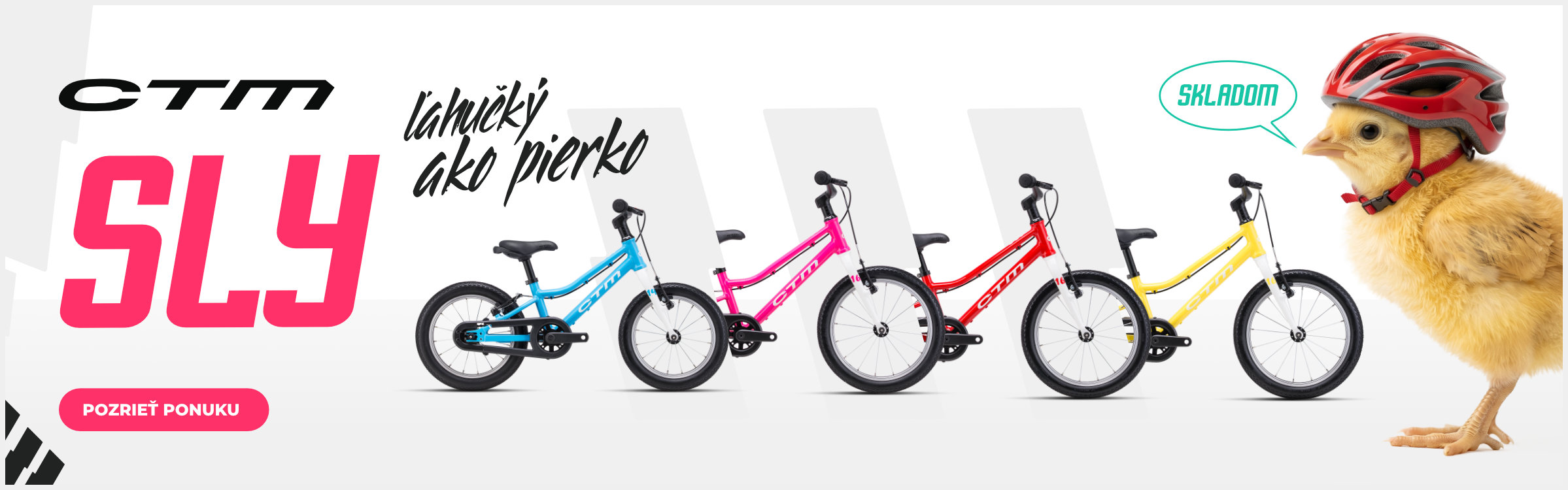 CTM SLY detske bicykle skladom