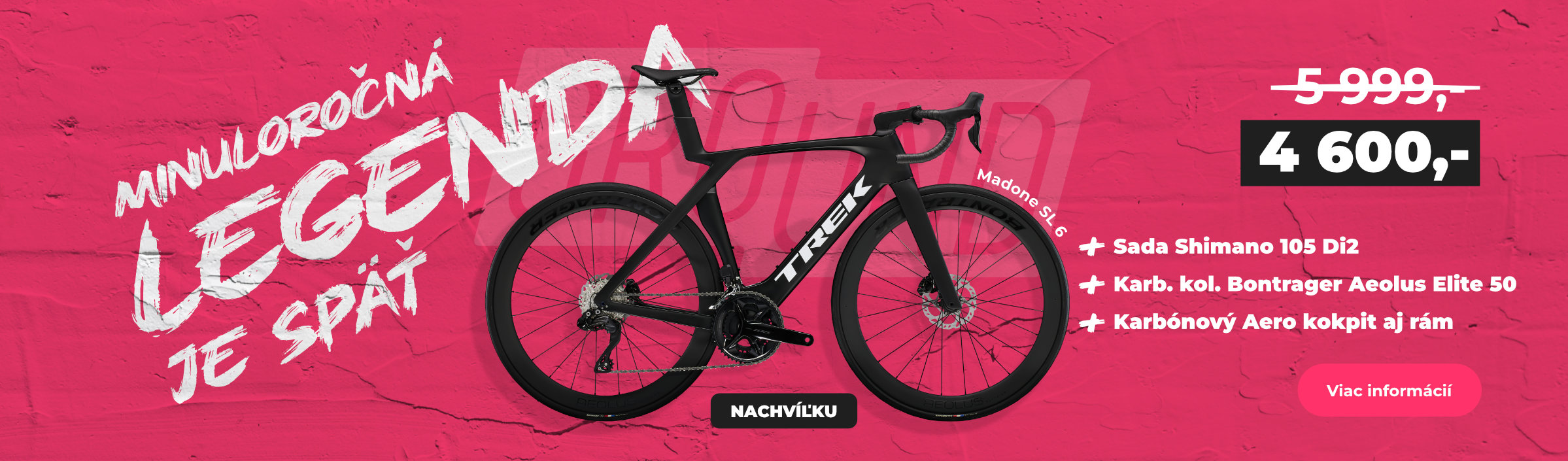 Posledné dostupné modely legendárneho Aero modelu od Treku Madone SL 6