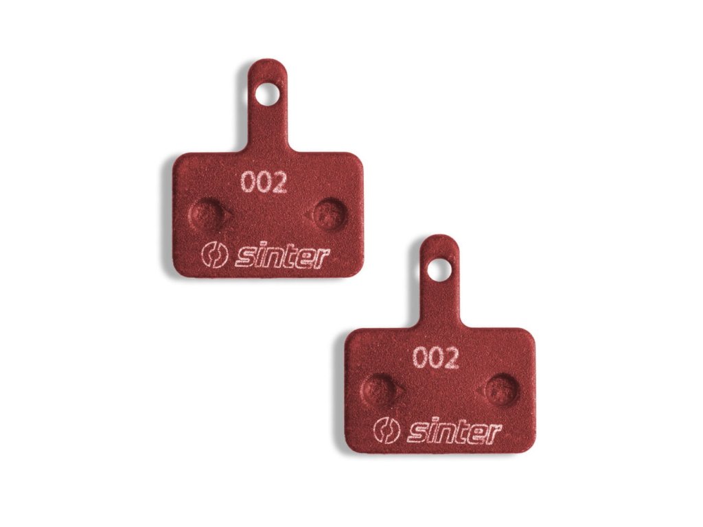 brzdove desticky sinter shimano b type red 2