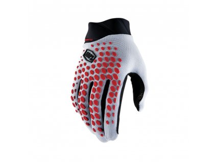 100% Geomatic Glove Grey/Red