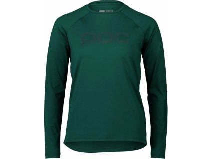 POC W's Reform Enduro Jersey Moldanite Green