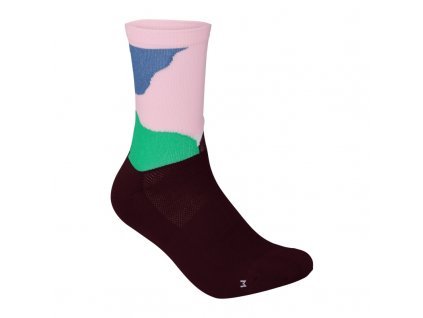 poc essential print sock color splashes multi opal basalt