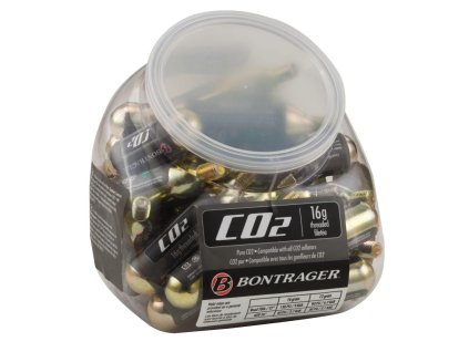Bontrager CO2 Cartridge Tub 30 ks ČIERNA