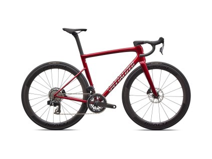 Specialized Tarmac SL8 Pro - GLOSS RED SKY / CHROME SRAM Force AXS