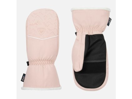 Rossignol Dámske lyžiarske rukavice- palčiaky TEMPTATION IMPR POWDER PINK
