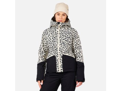 Rossignol Dámska lyžiarska bunda ROCHRUN ALLOVER JKT-NATURE WILD LEOPARD PRINT
