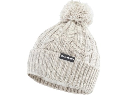 Čiapka Salomon IVY BEANIE-WHISPER WHITE WHISPER WHITE (Veľkosť OSFW)