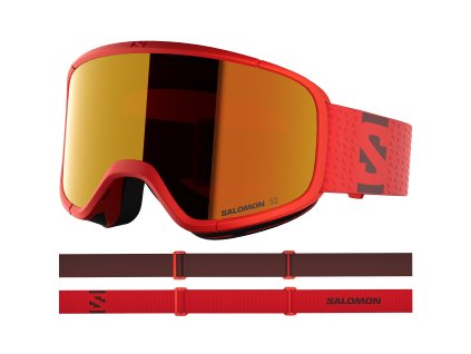 Unisex okuliare Salomon AKSIUM 2.0 CHERRYTOMATO/MidRed Cherry Tomato (Veľkosť NS)
