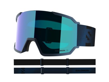 Unisex okuliare Salomon S/VIEW 3 DRESS BLUE/Mid Blue Dress Blue (Veľkosť NS)