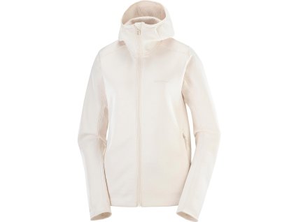 Oblečenie Salomon OUTLINE WARM FLEECE HD W-WHISPER WHITE WHISPER WHITE (Veľkosť XS)