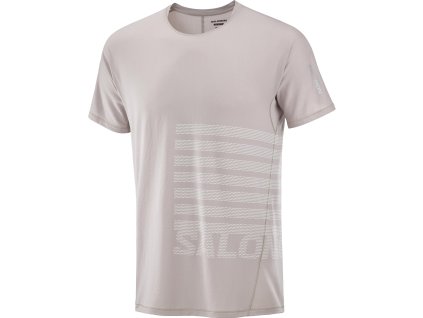Oblečenie Salomon SENSE AERO SS TEE GFX M-ETHEREA-WHITE ETHEREA (Veľkosť M)